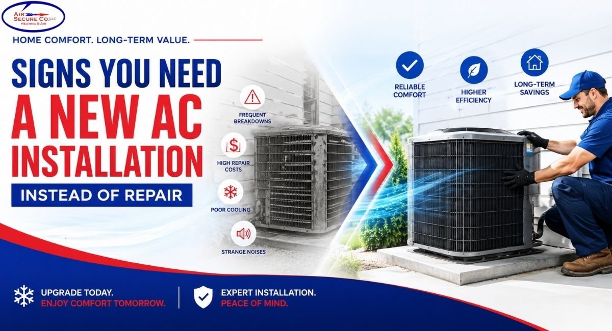 You are currently viewing Signs You Need a New AC Installation Instead of Repair