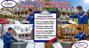 Read more about the article Seasonal HVAC Maintenance Checklist for Chapel Hill Homes: A Complete Year-Round Care Manual