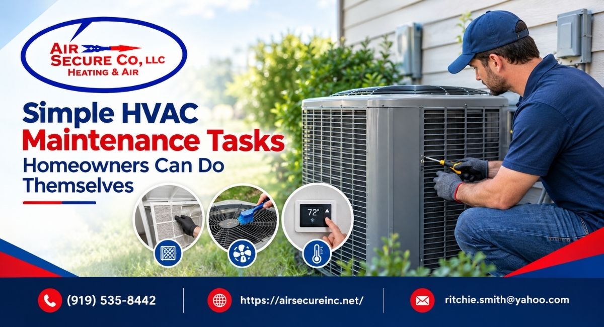 Simple HVAC Maintenance Tasks Homeowners Can Do Themselves